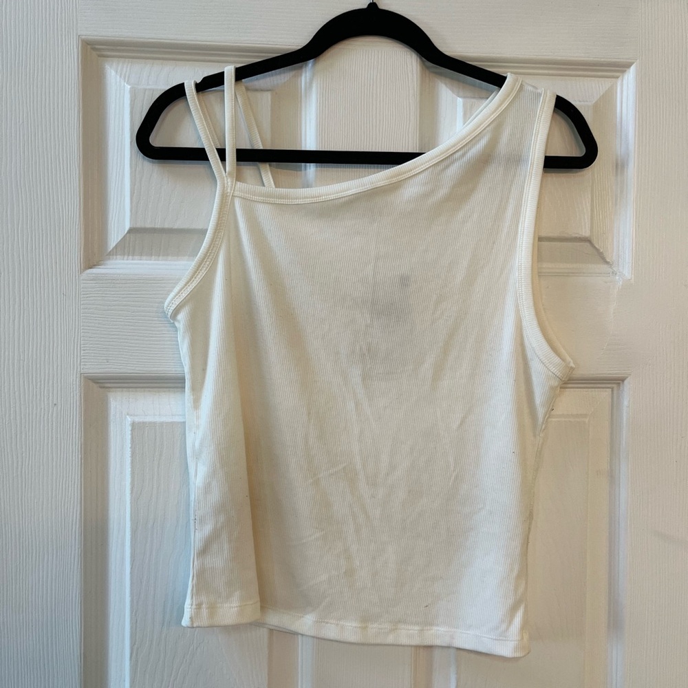 Mango Women's White Sleeveless Top